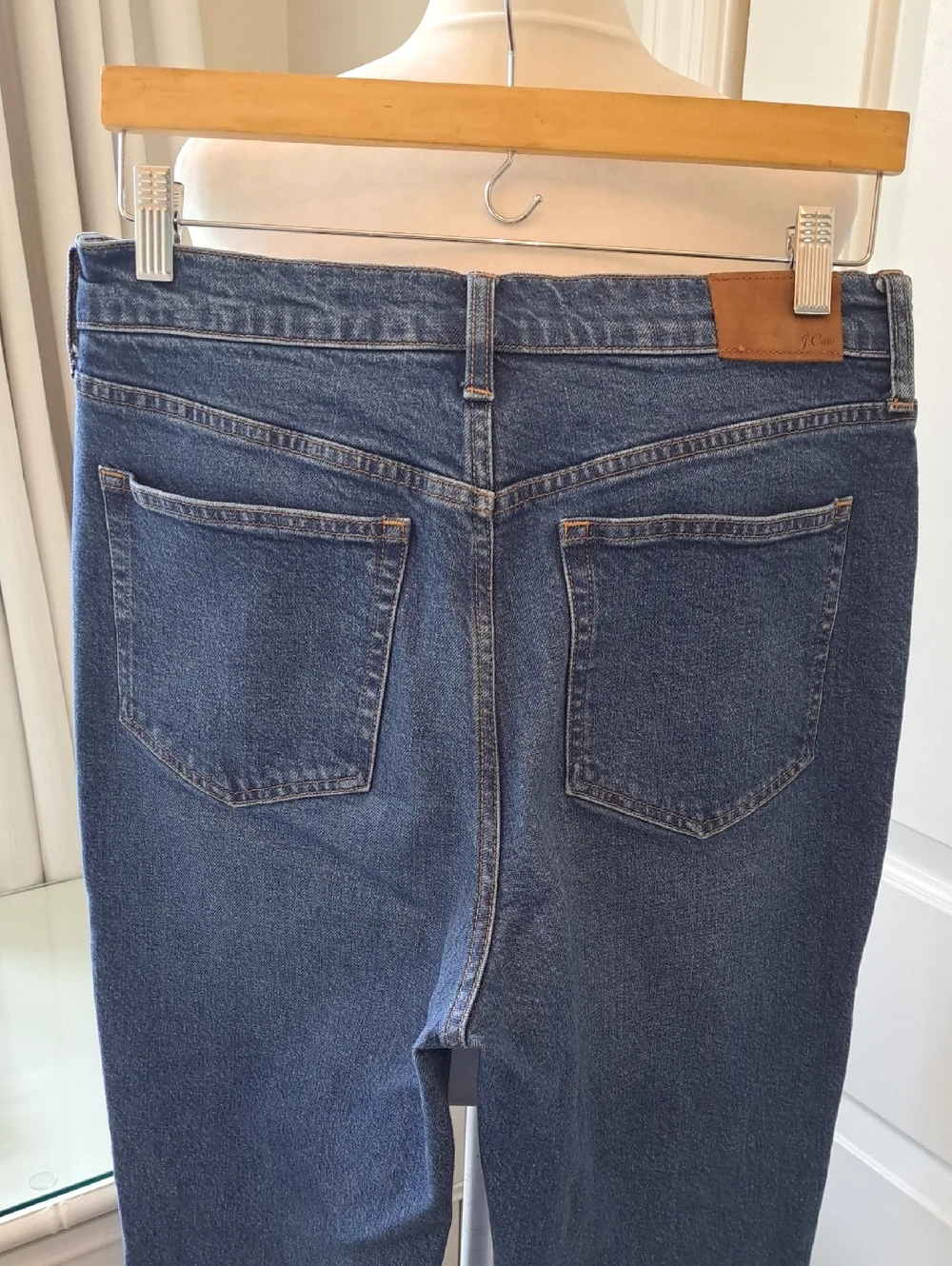 J.Crew Womens Full Length Classic Straight Medium‎ Stretch Wash Jeans S-29